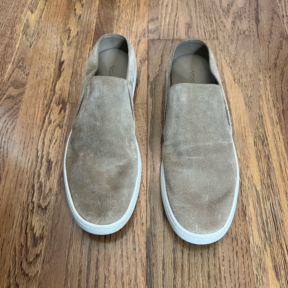 Vince Tan Suede Leather Slide Sneakers, 8.5 - Picture 2 of 6